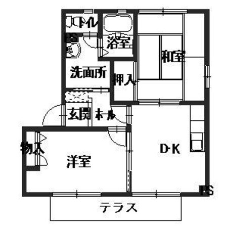 ディアコートAの物件間取画像